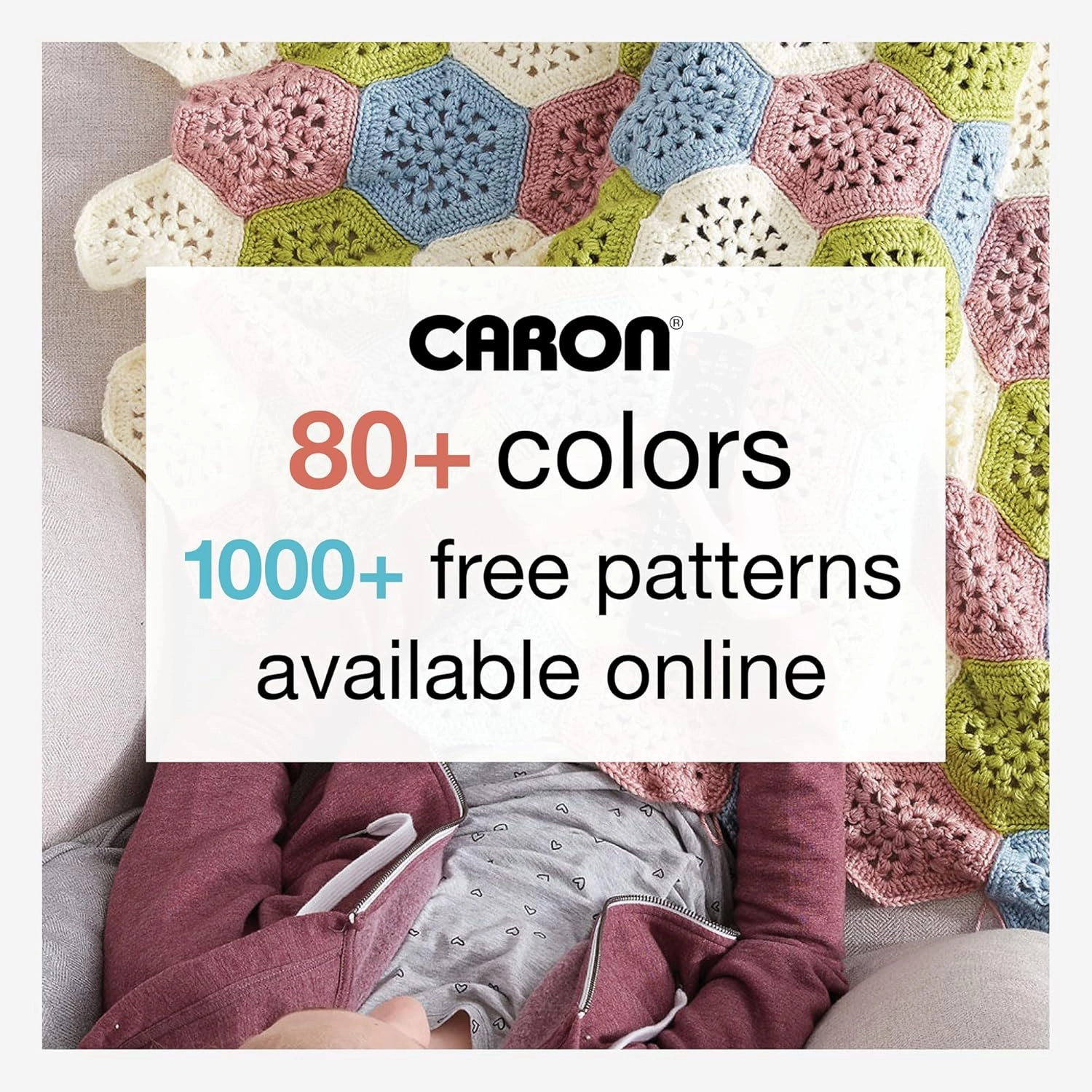 Caron Simply Soft Rainbow Bright Paints Yarn - 3 Pack of 141g/5oz - Acrylic - 4 Medium (Worsted) - 235 Yards - Knitting/Crochet