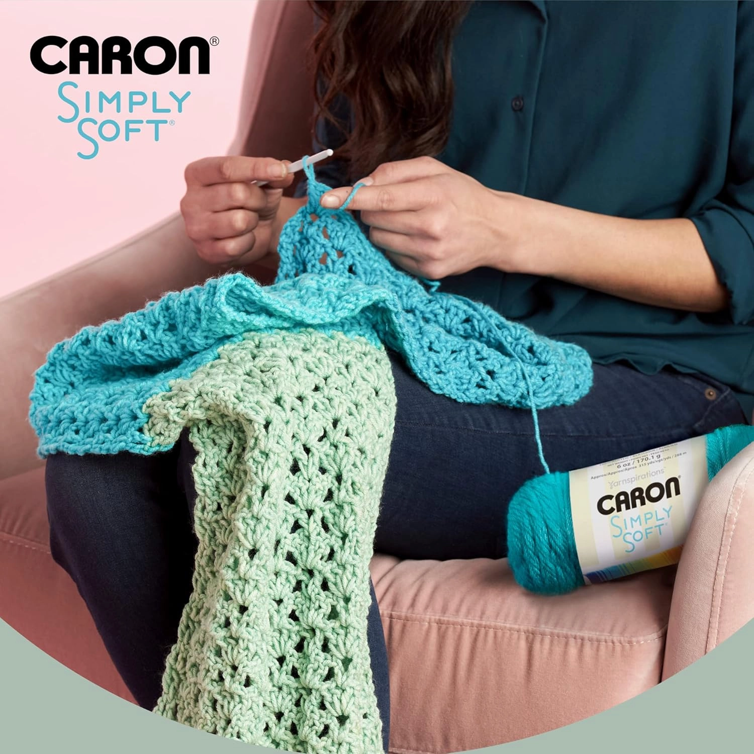 Caron Simply Soft Rainbow Bright Paints Yarn - 3 Pack of 141g/5oz - Acrylic - 4 Medium (Worsted) - 235 Yards - Knitting/Crochet