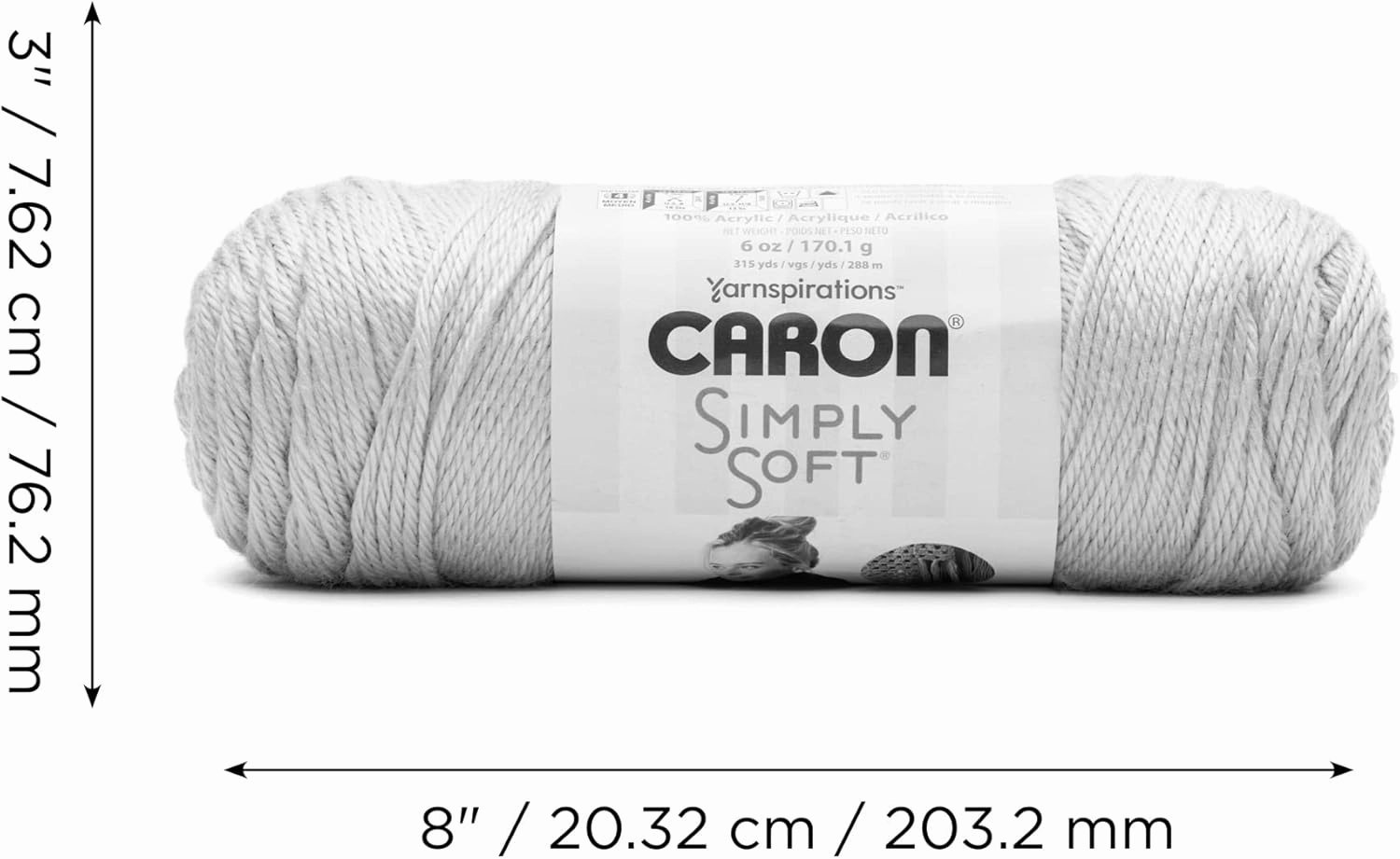 Caron Simply Soft Rainbow Bright Paints Yarn - 3 Pack of 141g/5oz - Acrylic - 4 Medium (Worsted) - 235 Yards - Knitting/Crochet