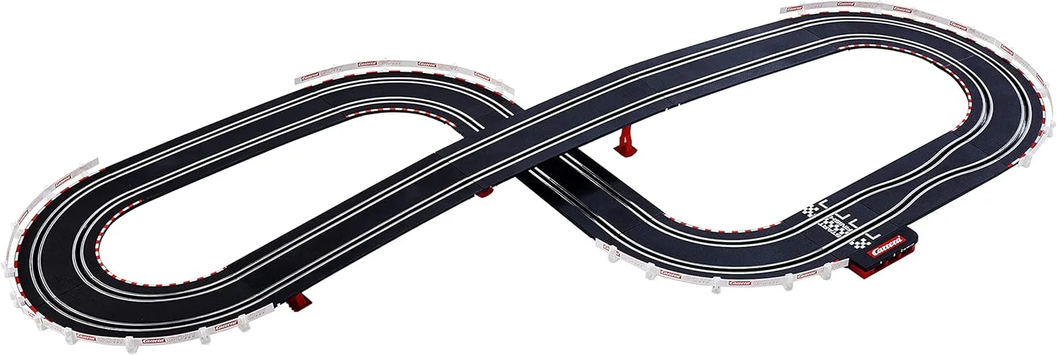 Carrera GO!!! Build 'N Race Electric Powered Slot Car Racing Kids Toy Building Blocks Race Track Set 1:43 Scale, Racing Set 3.6