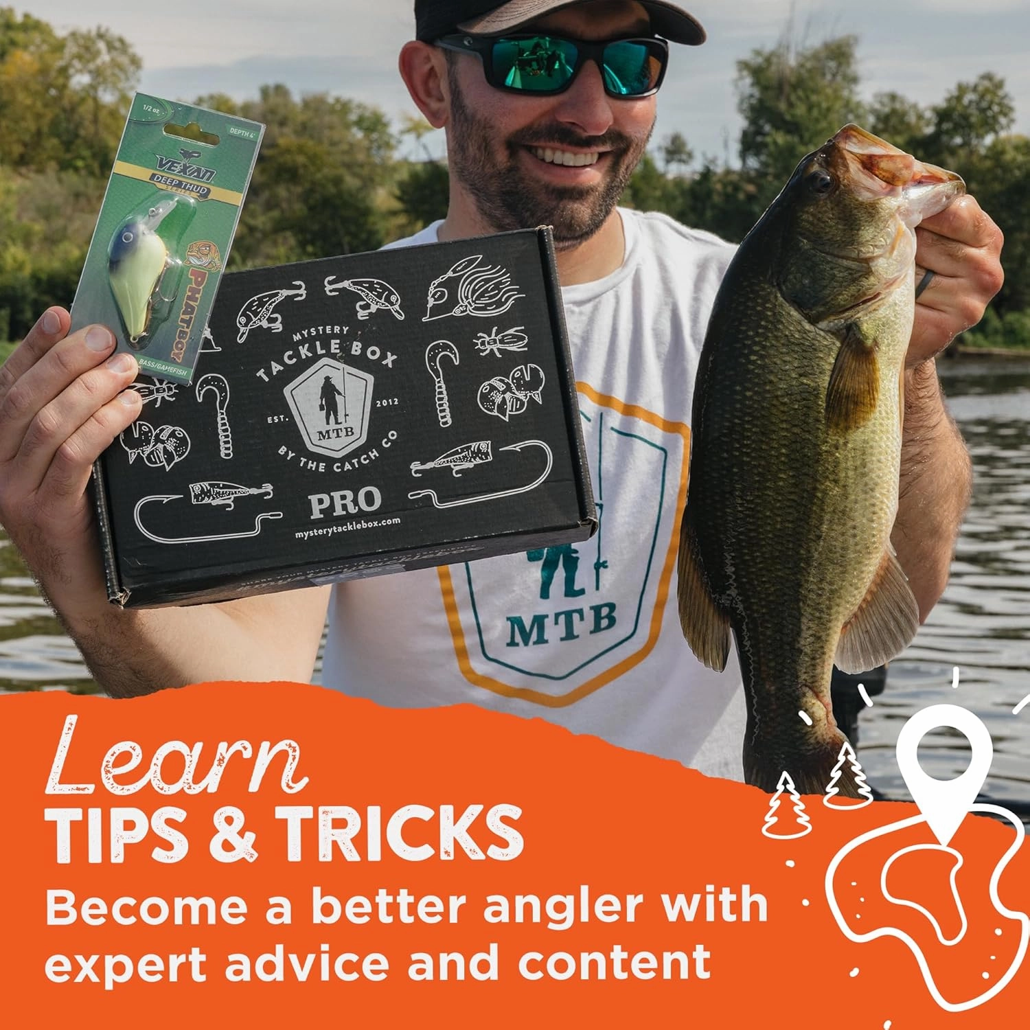 Catch Co Mystery Tackle Box Freshwater Catch All Fishing Kit | Bass | Trout | Crappie | Bluegill | Perch | Sunfish | Catfish |