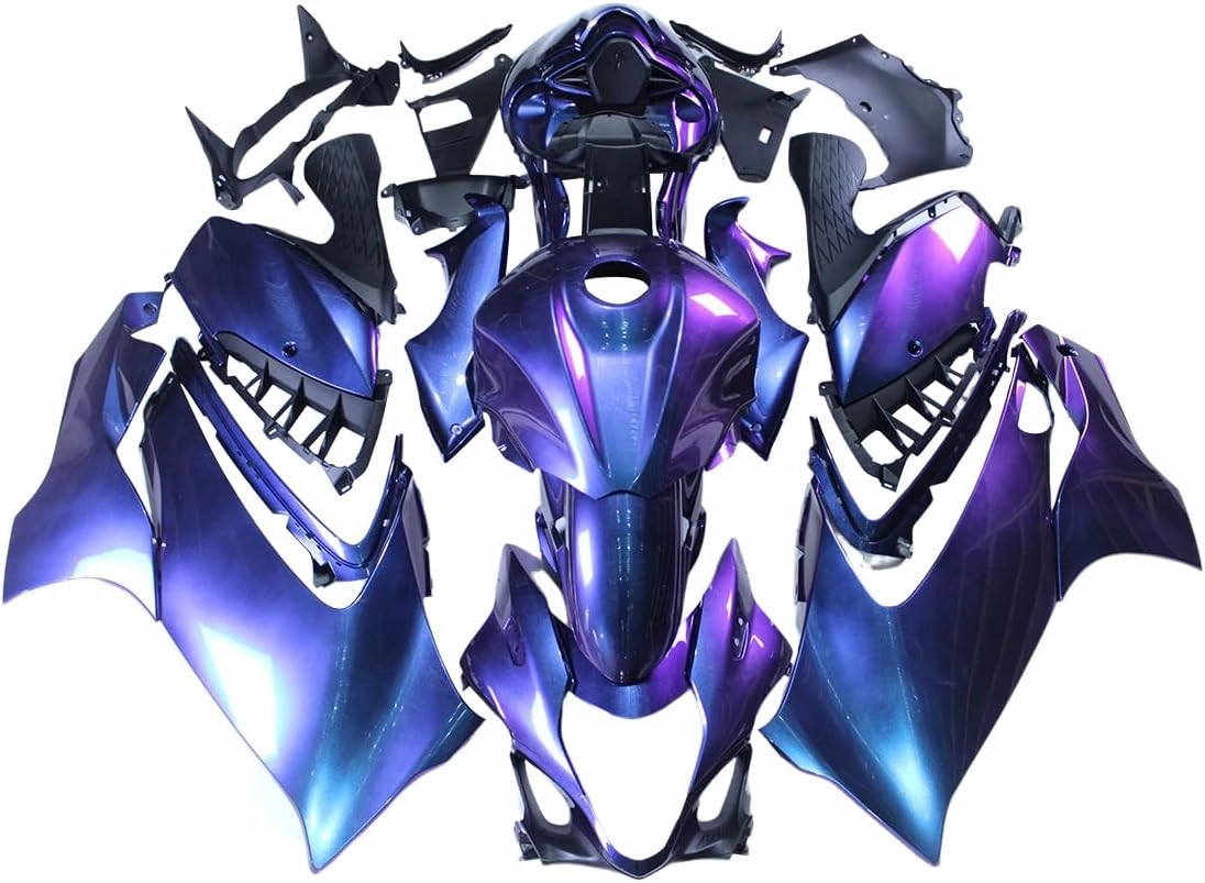 Chameleon Blue Purple ABS Injection Fairing Kit Fit For Suzuki GSXR1300 Hayabusa 2021 2022 2023 21 22 23 GSX-R1300 Bodywork Cowlings Body Frames