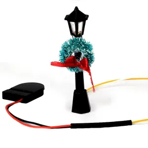 Christmas miniature street lamp battery on light lantern 1:12 scale dollhouse bjd