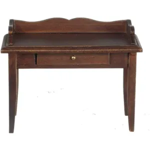 Classics by Handley Dollhouse Miniature Desk, Walnut