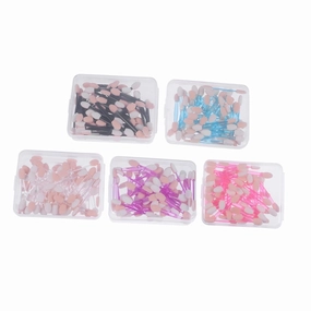 CLISPEED 250Pcs Double End Eyeshadow Brush of Makeup Applicators with Flexible Tips for Precise Eye Shadow Application Lightweight Portable for Easy