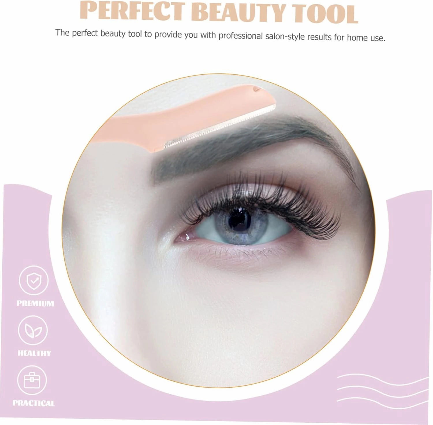 CLISPEED 3sets 4pcs Eyebrow Shaping Tool Adorable Multi Functional Eyebrow Razors for Facial Hair Trimming Lightweight Portable Design for Beginners Dreamy Romantic 4pcs*3