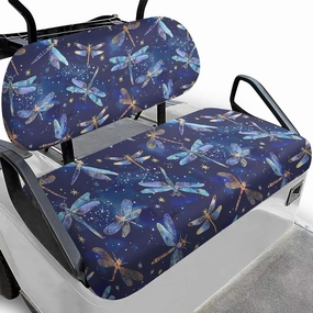 CLOHOMIN 2pcs Golf Cart Seat Bottom Cushion Back Rest Cover for Club Car Sports Golf Travel Sports Golf Cart Seat Cover
