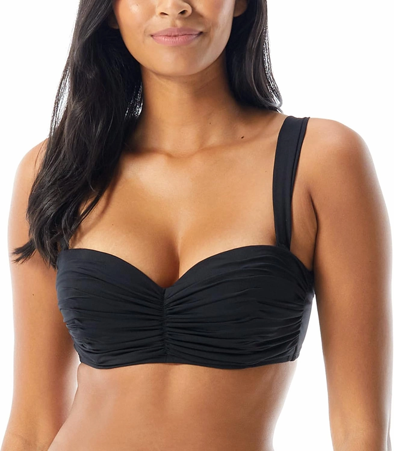 COCO REEF Charisma Bra Sized Underwire Bandeau Bikini Top with Strapless Option