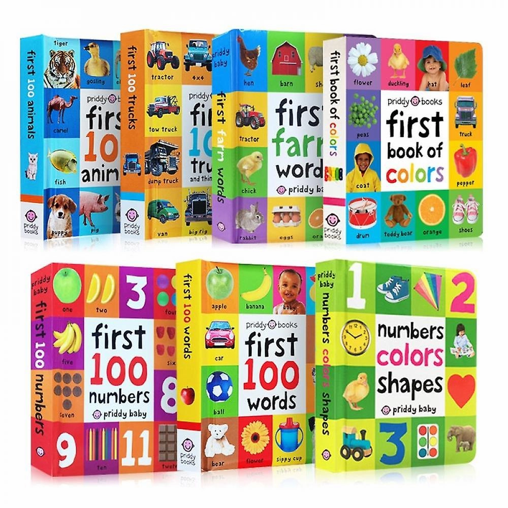 Color Books For Kids Early Education First 100 Animals Words In English Hardcover Board Children Learning Picture
