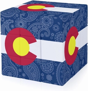 Colorado State Paisley Flag Funny 3x3x3 Cube Smooth Lightweight Puzzle for Adult Graphic Printing Travel