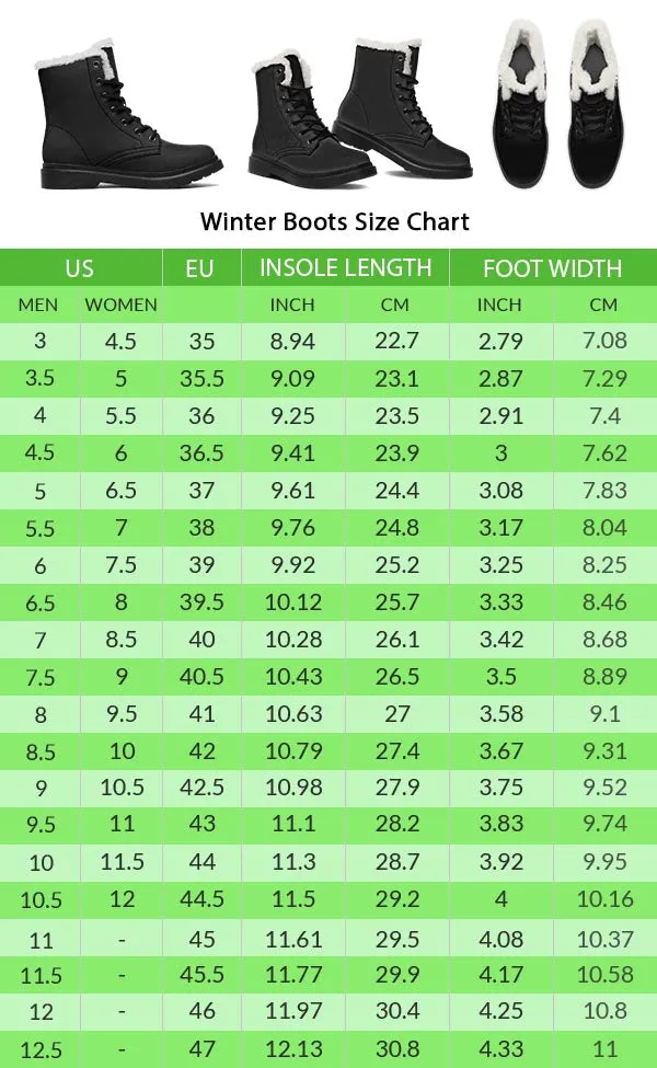 Colorful Mycology Winter Boots
