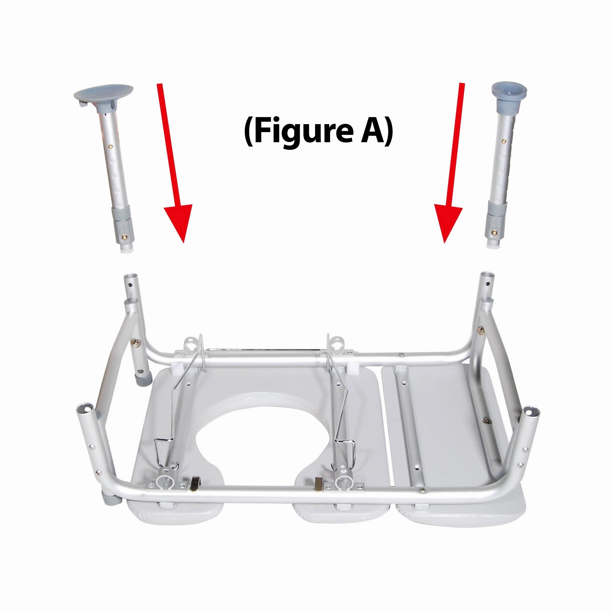 Combination Padded Transfer Bench/Commode