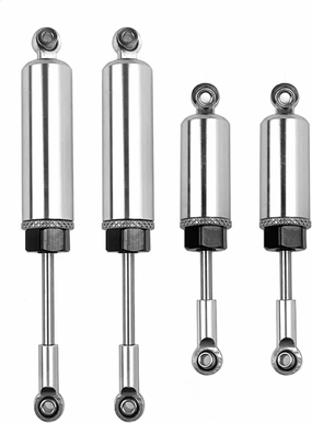 Compatible with Wltoys 12428 12429 12423 FY 01 03 1/12 RC Car Upgrade Parts Accessories Metal Front Rear Shock Alloy RC Shocks Damper(Silver)