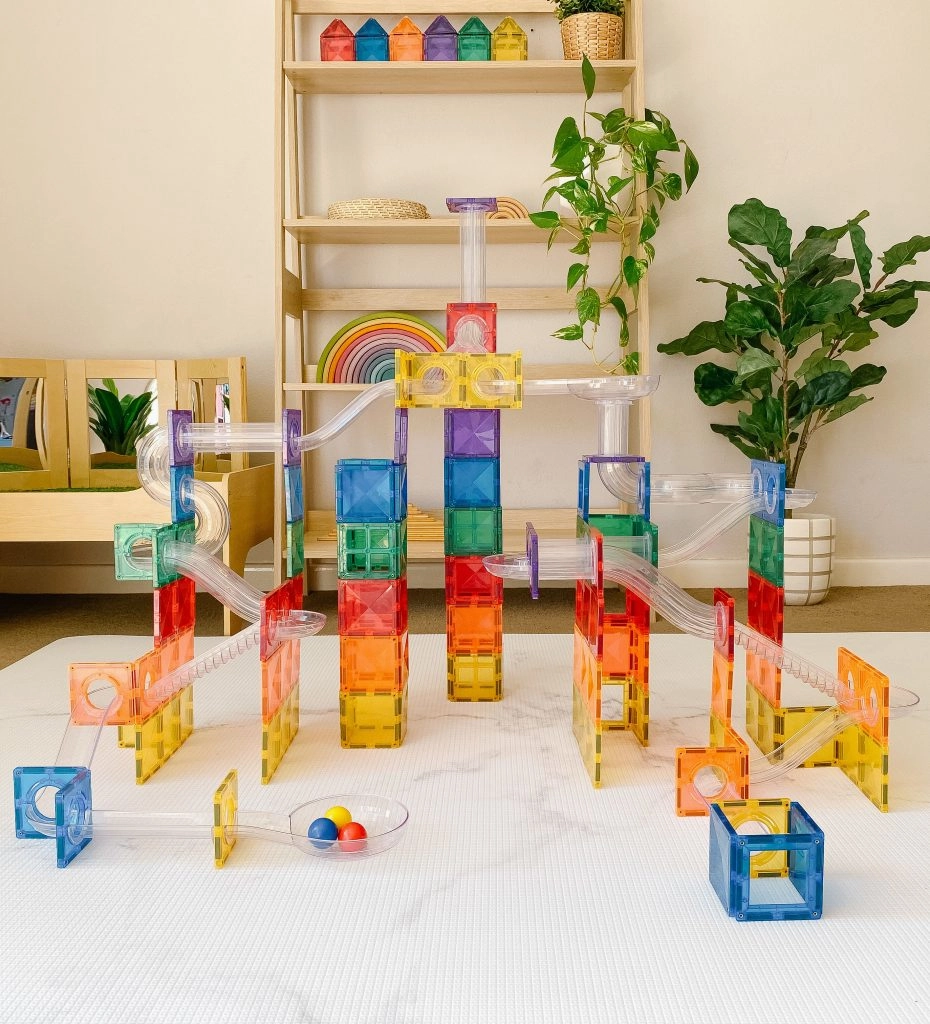 Connetix Rainbow Ball Run Pack- 92 Pieces