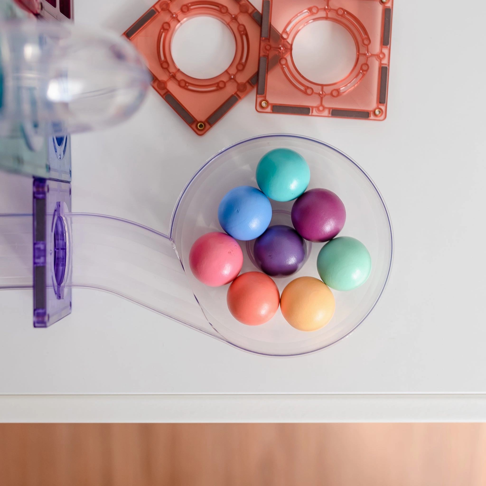 Connetix Tiles Ball Run Set  (Pastel)