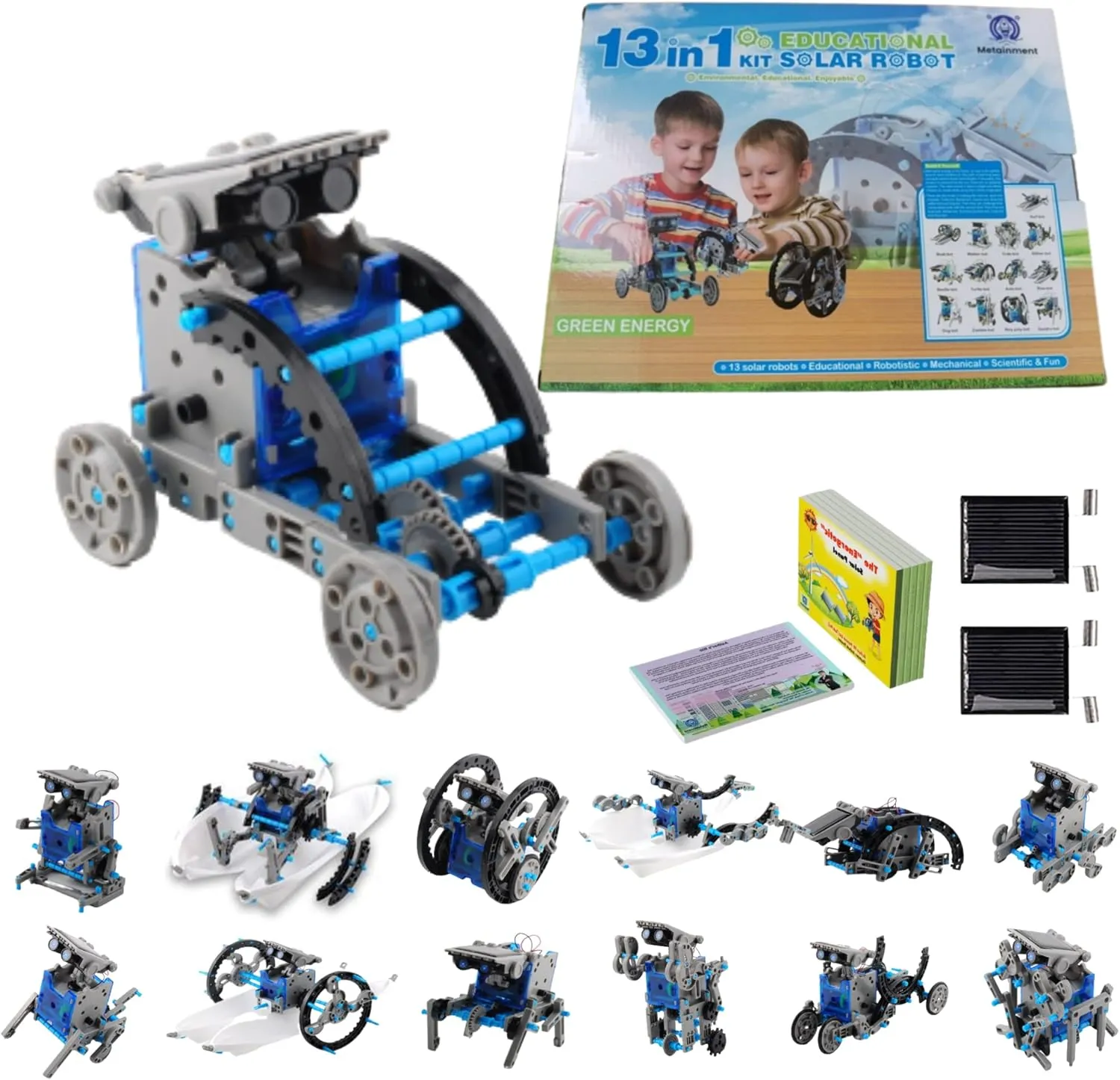 Coolest Gifts Toys for 10 Year Old Boys - Science Robotics Kits for Kids Age 8-12 - Robot Toys for Kids 8-12 - Solar Robot kit - Stem Projects for Kids Ages 8-12 - Science Experiments for Kids 9-12…