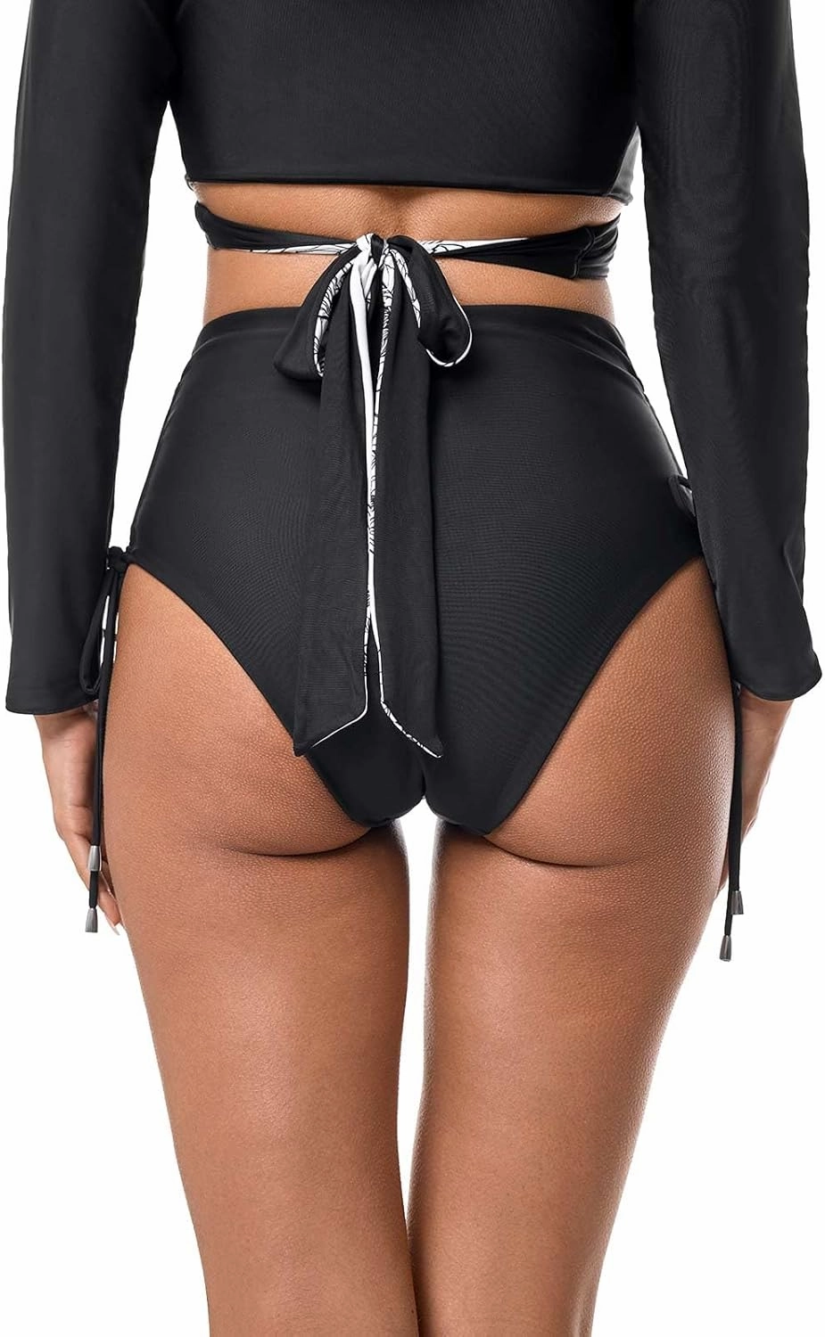 Coolibar UPF 50  Women's Myrtle Reversible Ruche Adjustable Swim Bottoms - Sun Protective