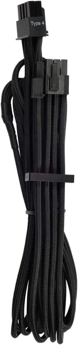 CORSAIR Premium Individually Sleeved PSU Cables Pro Kit for Corsair PSUs – Black, 2 Year Warranty