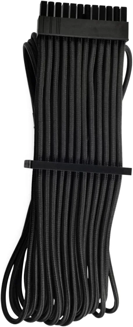 CORSAIR Premium Individually Sleeved PSU Cables Pro Kit for Corsair PSUs – Black, 2 Year Warranty