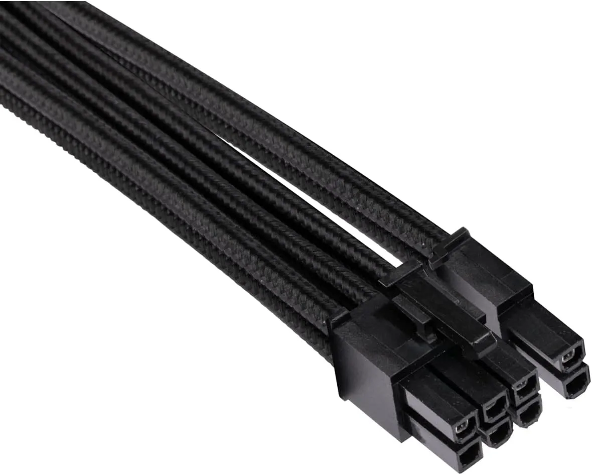 CORSAIR Premium Individually Sleeved PSU Cables Pro Kit for Corsair PSUs – Black, 2 Year Warranty