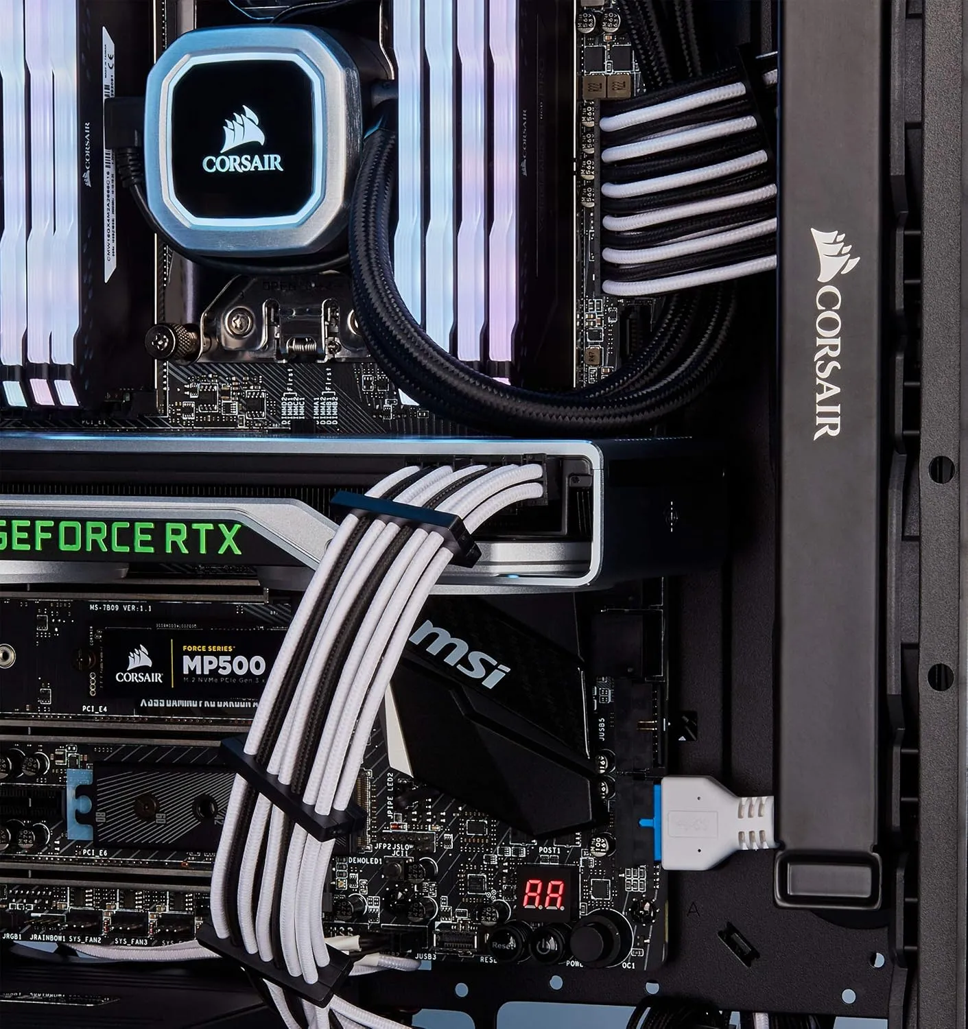CORSAIR Premium Individually Sleeved PSU Cables Pro Kit for Corsair PSUs – Black, 2 Year Warranty