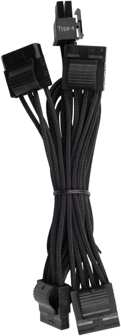 CORSAIR Premium Individually Sleeved PSU Cables Pro Kit for Corsair PSUs – Black, 2 Year Warranty