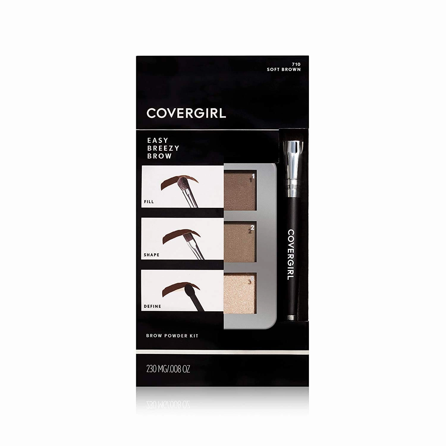 COVERGIRL Easy Breezy Brow Powder Kit, Soft Brown (packaging may vary) (Pack of 3)