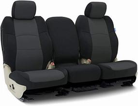 Coverking Neosupreme Charcoal with Black Sides, Front 40/20/40 Split Bench for 2017-2019 Ford Truck F-250, 350 (Super Duty) Model