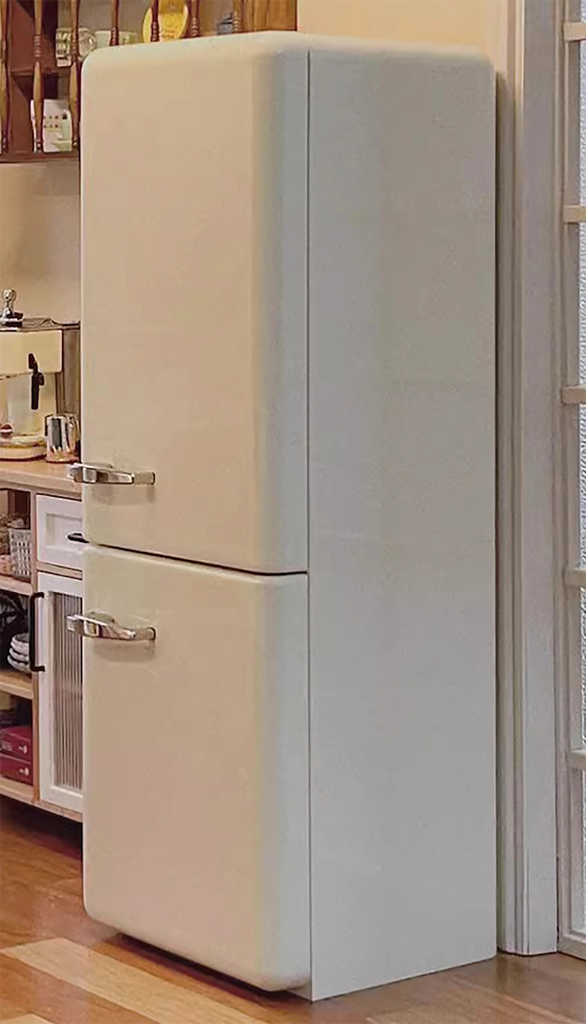 Craftuneed 1:6 miniature dollhouse double door refrigerator mini doll fridge furniture
