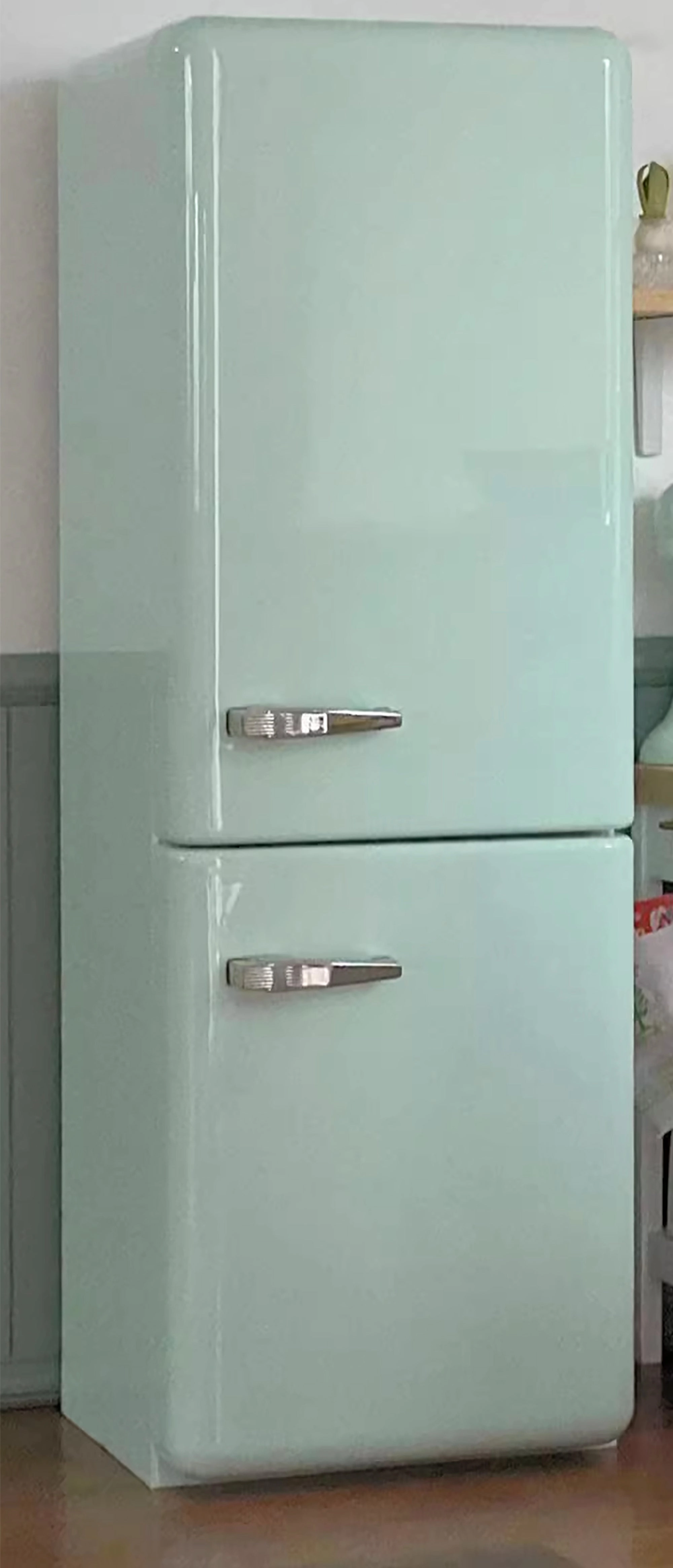Craftuneed 1:6 miniature dollhouse double door refrigerator mini doll fridge furniture