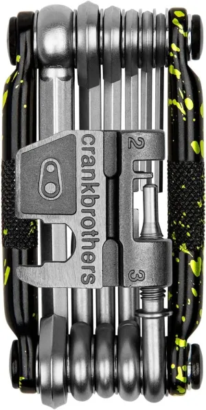 Crank Brothers M17 Splatter Collection Multi-Tool Splatter Paint Green, One Size