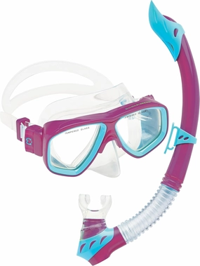 Cressi Kids Snorkeling Kit (Mask & Snorkel) for Children aged from 3 to 8 years old | Rocks Combo: designed in Italy