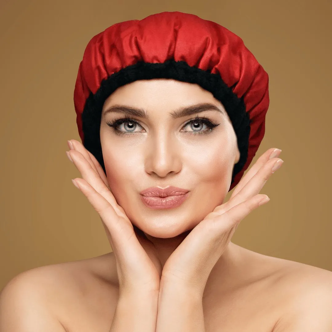 Crimson Lava Cap Kit | Hot Conditioning Steamer Cap Set