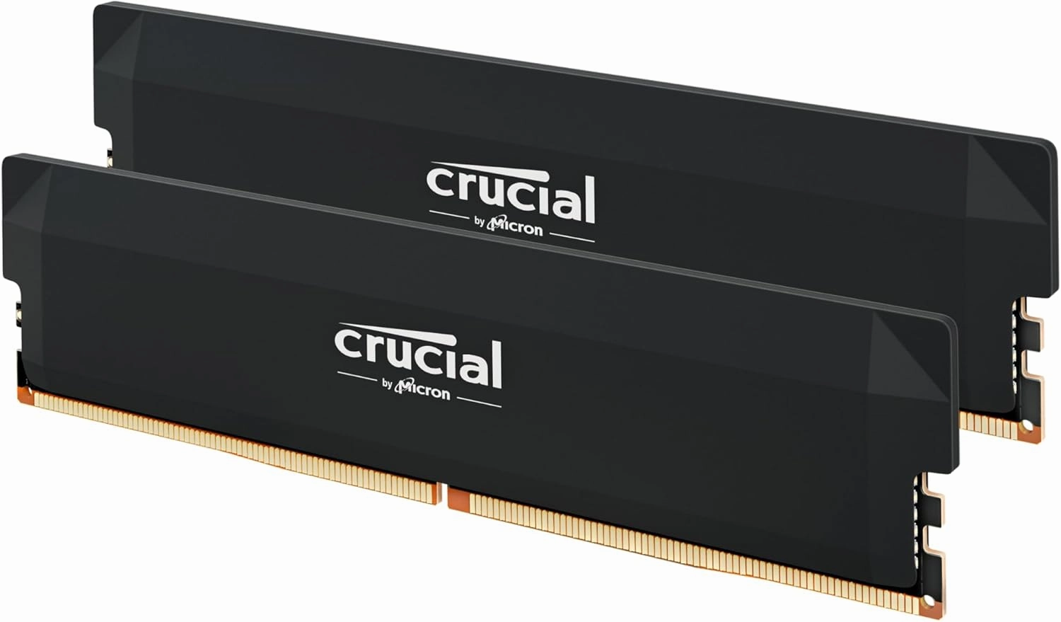 Crucial Pro DDR5 RAM 64GB Kit (2x32GB) 6000MHz CL40, Overclocking Desktop Gaming Memory, Intel XMP 3.0 & AMD Expo Compatible – Black CP2K32G60C40U5B