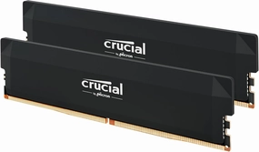 Crucial Pro DDR5 RAM 64GB Kit (2x32GB) 6000MHz CL40, Overclocking Desktop Gaming Memory, Intel XMP 3.0 & AMD Expo Compatible – Black CP2K32G60C40U5B