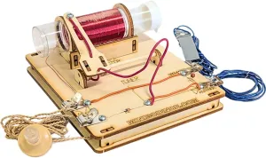 Crystal Radio - Advanced Kit – DIY AM Receiver for STEM & Science Projects | Educational | Electronic Components with Tuning Circuit | No Batteries or Soldering – Powered by Ambient AM Radio Waves