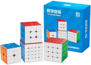 Cuberspeed Moyu MFJS WCA Speed Cube 2x2 3x3 4x4 5x5 Gift Box Magic Cube Bundle Collection Cube Toys for Kids & Adults (MFJS WCA Cubic Set)