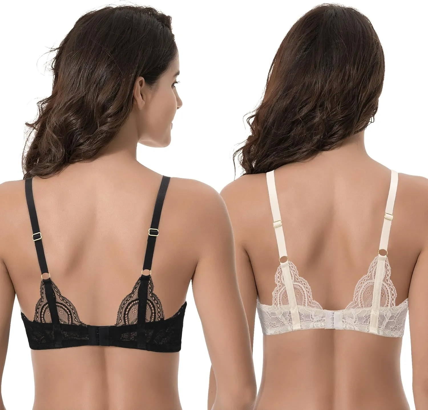 Curve Muse Womens Plus Size Perfect Shape Add 1 Cup Push Up Underwire Tshirt Bra
