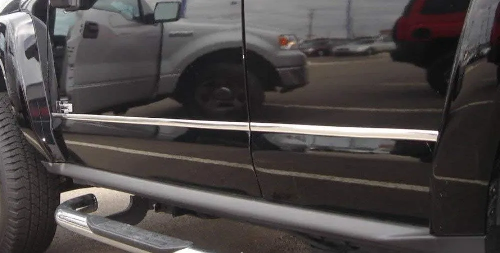 Custom Cut To Fit Chrome Side Door Exterior Molding Guard Trim Kit
