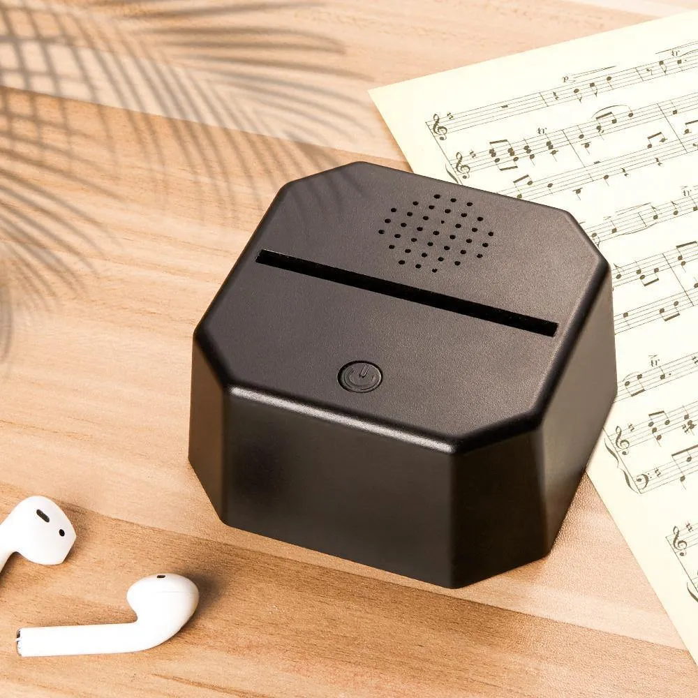 Custom Scannable Code LED Lamp Album Cover Spotify Plaque with Bluetooth Speaker Stand Gift For Couple
