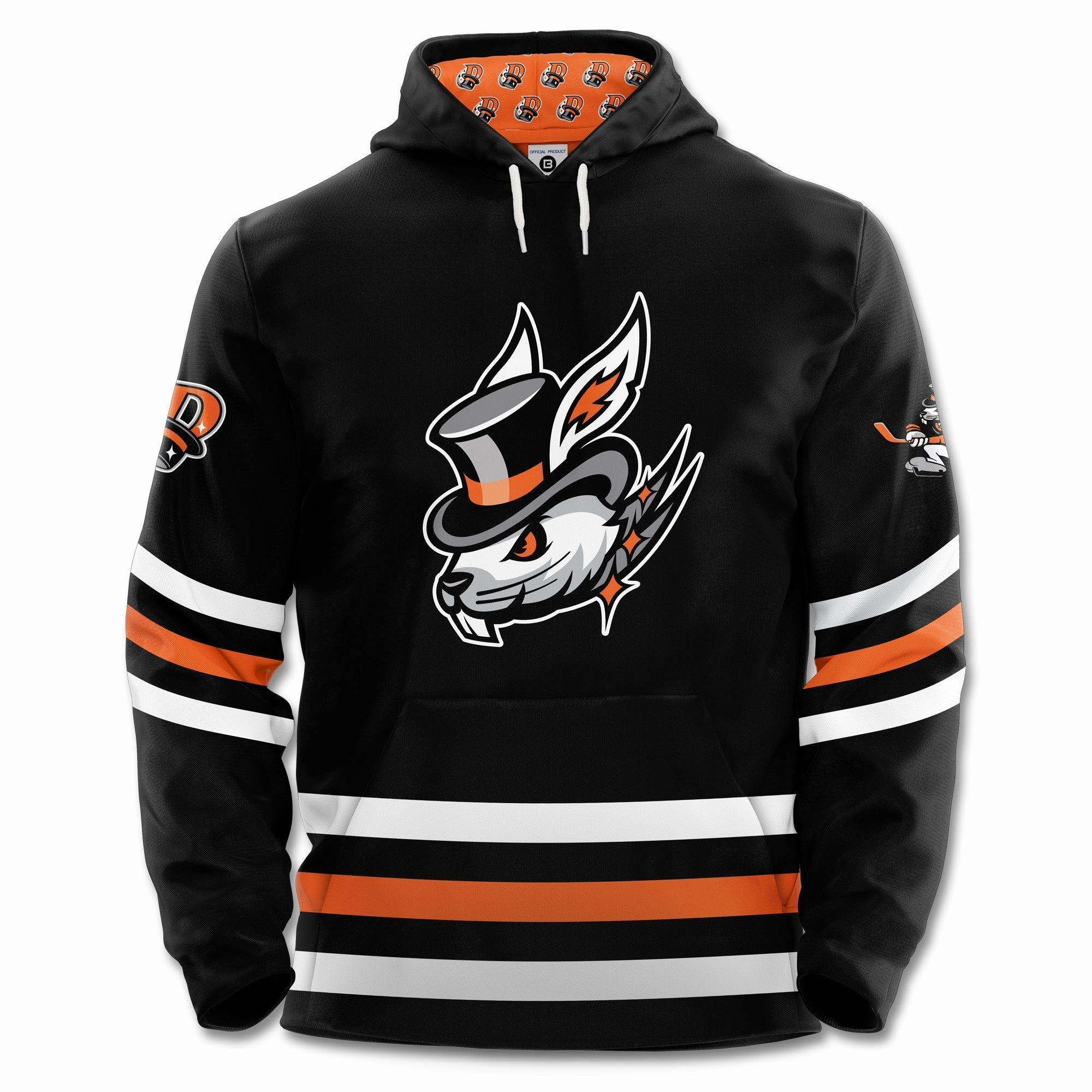 Danbury Hat Tricks Black Hockey Hoodie
