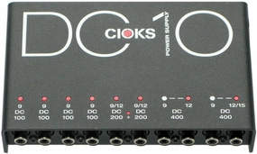 DC10 9V, 12V, 15V DC Regulated Professional Power Supply with 8 Isolated Sections and 16 Flex Cables for Effect Pedals - Compatible with TC Electronic Nova, Radial Tonebone, Eventides, and more