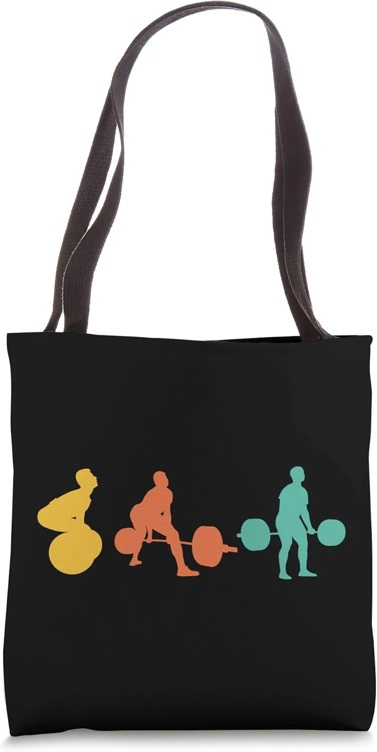 Deadlift Powerlifting Weightlifting Compound Exercises Tote Bag