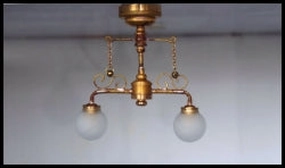 Delancey Street Cafe Dollhouse LED Lamp (C37)