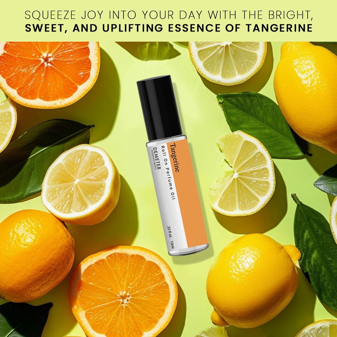 DEMETER Tangerine Roll On Perfume Oil, 0.33 Oz, Long-Lasting