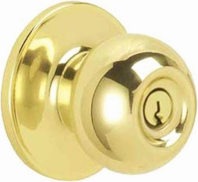 Dexter by Schlage J54CNA605 Corona Keyed Entry Knob, Bright Brass