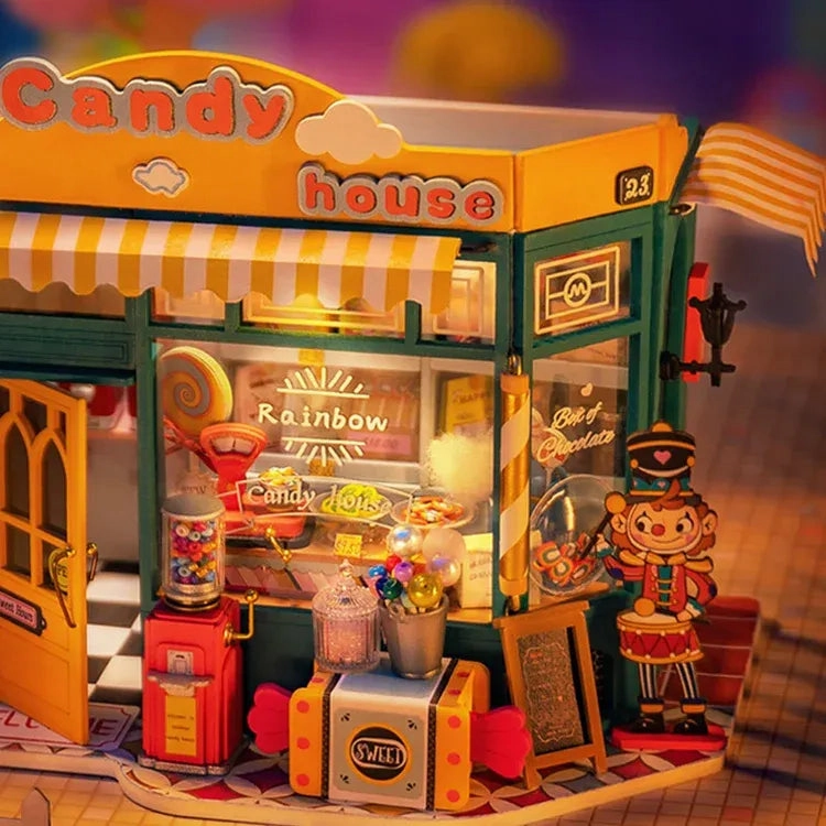 DG158 Rolife Rainbow Candy House DIY Miniature House