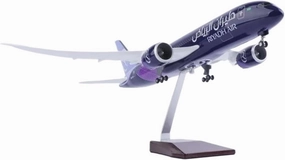 Diecast Plane Model 1：130 Scale for B787 Diecast Resin Plane Model with Light and Wheel Decorative Souvenirs (No Light)
