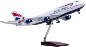 Diecast Plane Model 1:160 Scale for B747 Large Scale Die-cast Airplane Model with Stand for Collection (No Light)