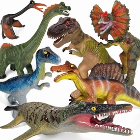 Dinosaur Toys for Kids 3-5 – 7 PCS Realistic Large Dinosaur Figures Soft Jumbo Dino Toy for Boys & Girls 5-7 Years Old – Toddler Boy, Animal Dino Toys